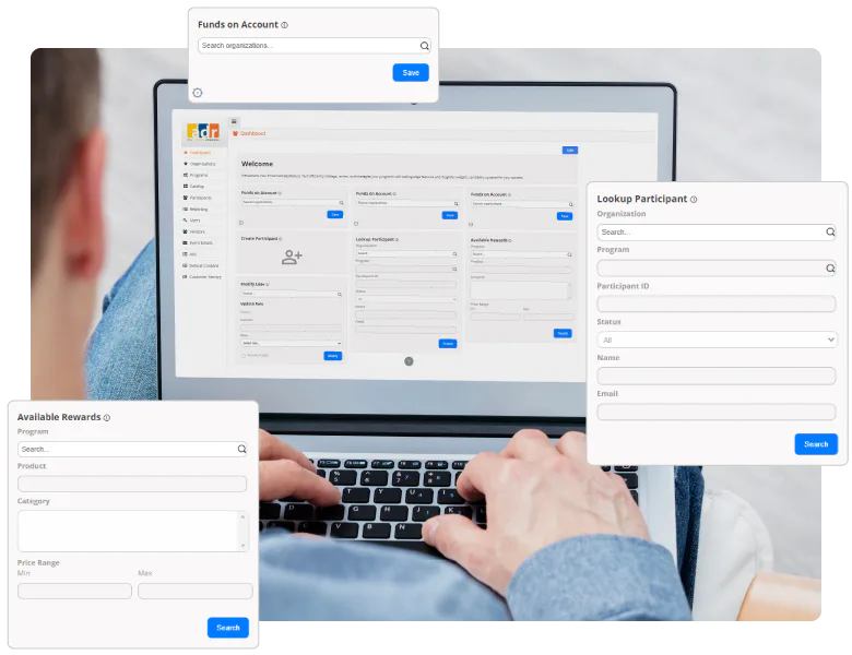 All Digital Rewards platform dashboard for managing rewards