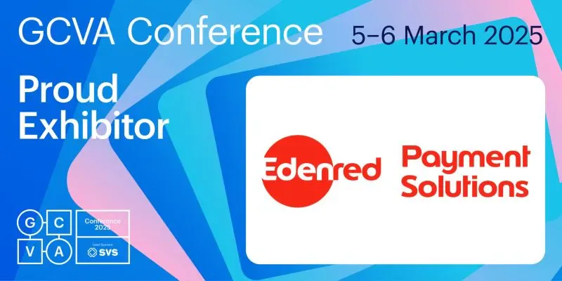 Edenred Payment Solutions exhibitor artwork for the March 2025 GCVA conference