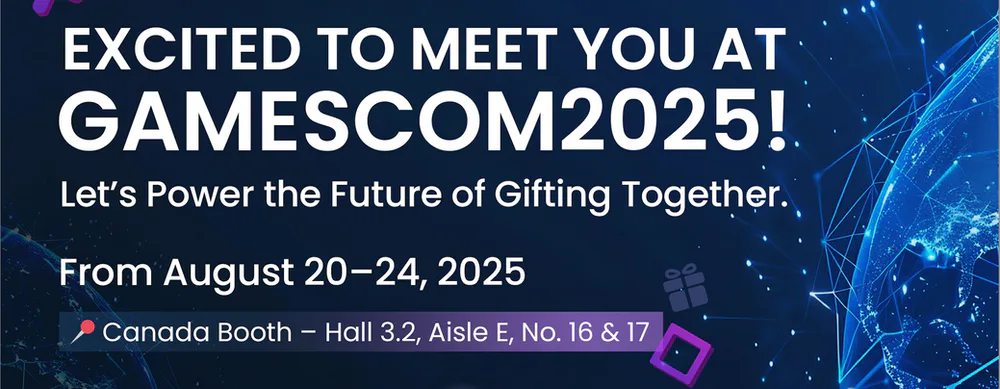 Source image for Gift2Games Showcases Digital Gift Card Solutions at Gamescom 2025 with Gift Card API and Influencer Storefronts