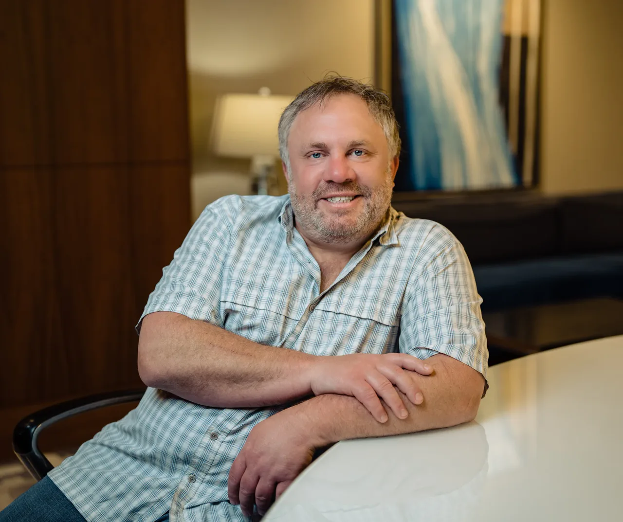Nat Salvione in an office portrait supplied by Giftbit