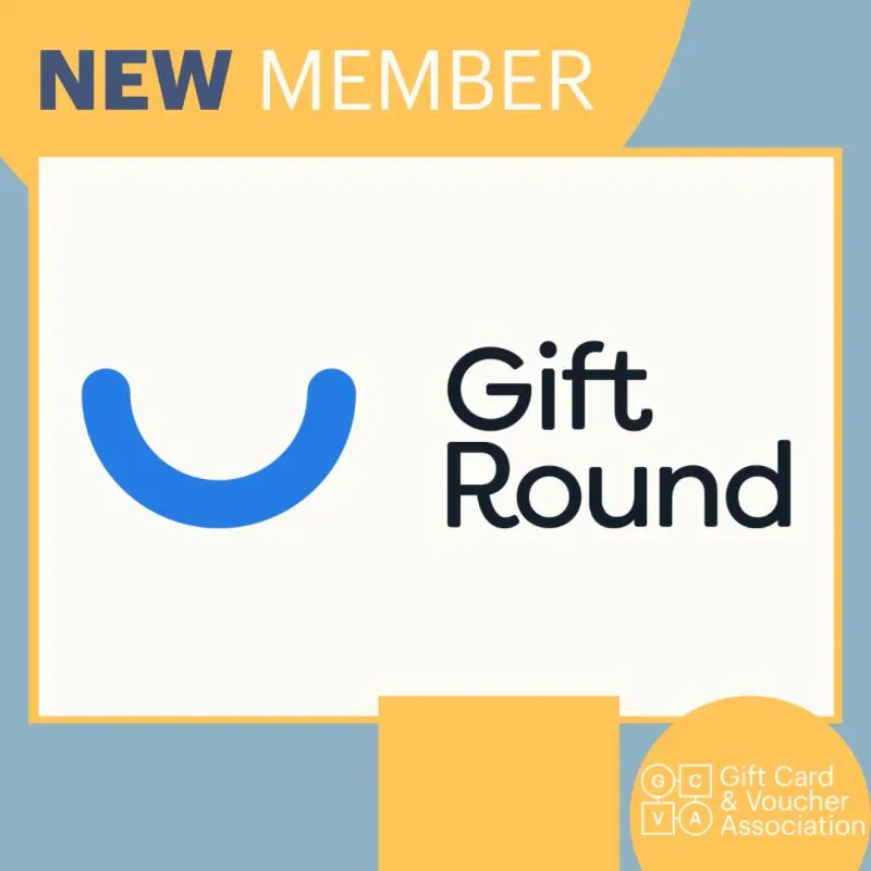 GiftRound logo inside the Gift Card and Voucher Association new-member announcement