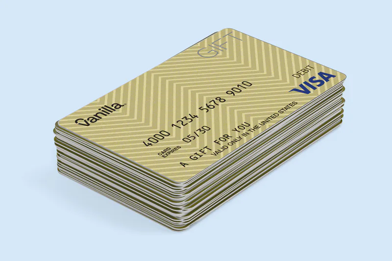Stack of payment cards illustrating InComm InCentives bulk Visa gift card ordering