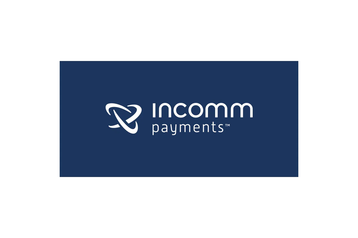 White InComm Payments Logo on a navy background