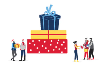 InComm 2022 Holiday Report generational shopping artwork