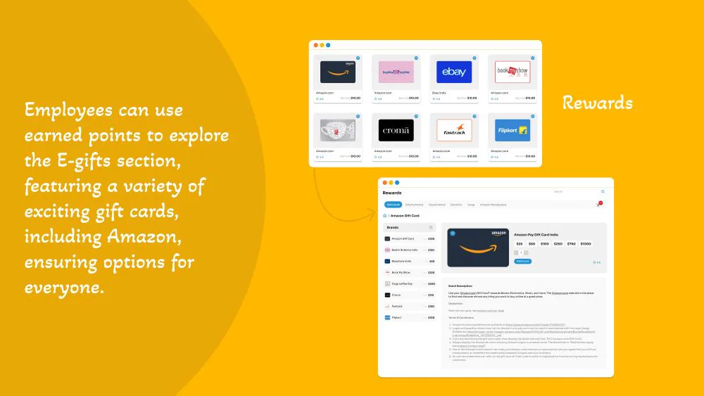 Innovation Minds source illustration for Innovation Minds details employee reward marketplace and Amazon integration
