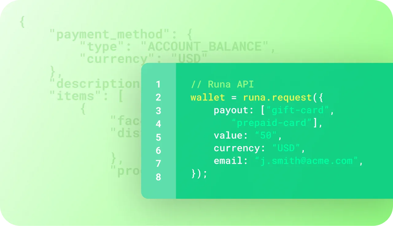 Runa source artwork for Runa details next-generation payout API and September 2024 migration deadline