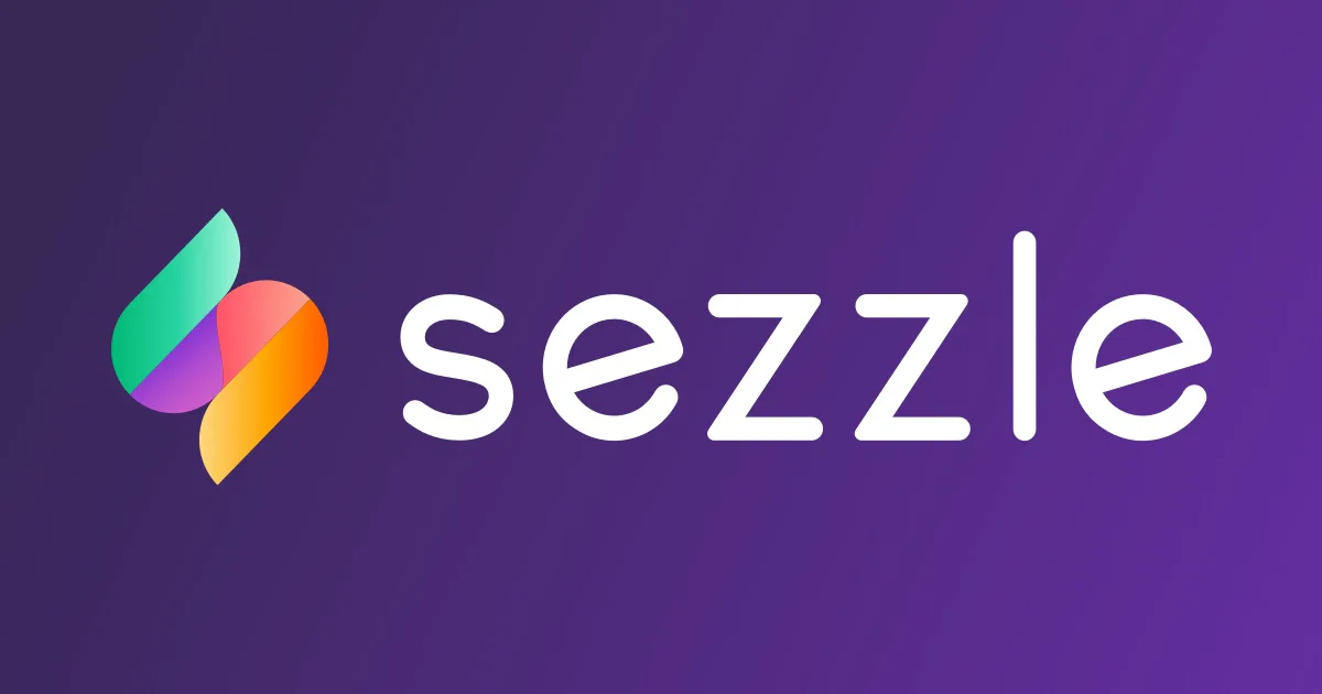 Sezzle’s official brand artwork on a purple background