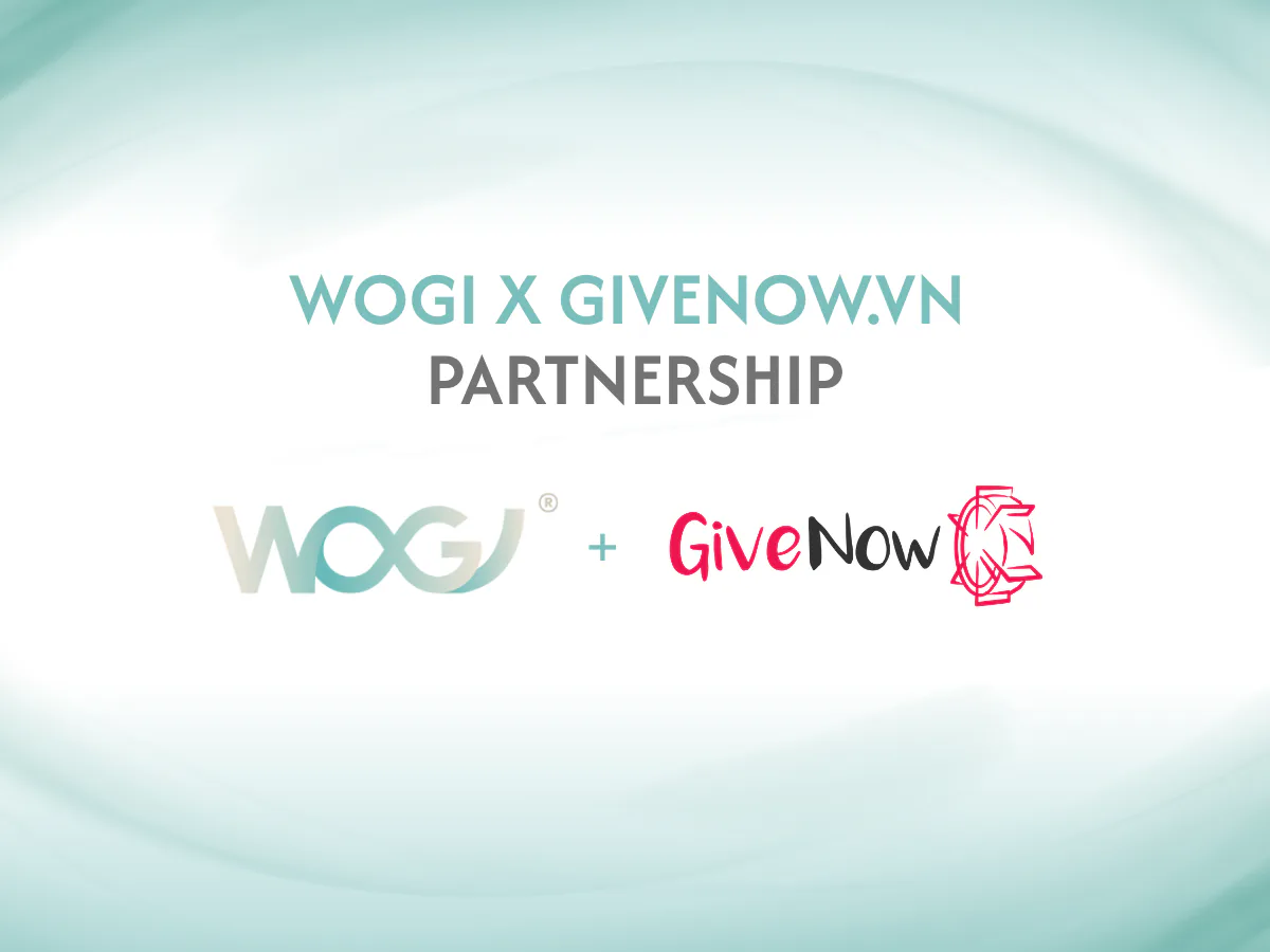 WOGI and GiveNow.vn partnership artwork with both company logos