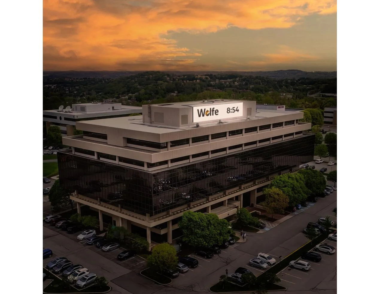 Wolfe office building in Pittsburgh shown in the company’s official image