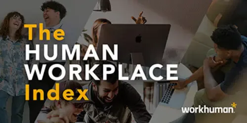 Workhuman Human Workplace Index cover showing people at work